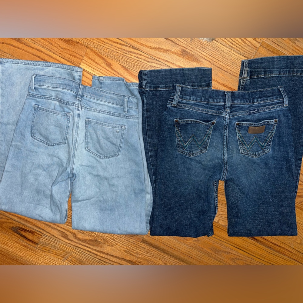 Girl’s Wrangler and Tractr Jeans